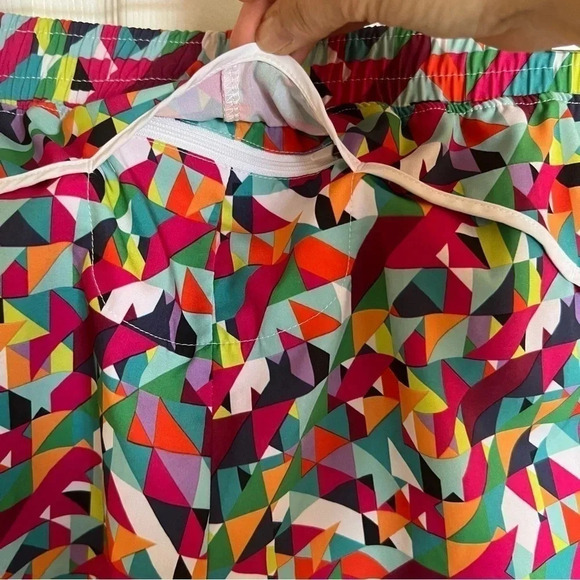 Fabletics “Adrian” Lined Shorts In Geometric Print Size Small - Picture 5 of 7